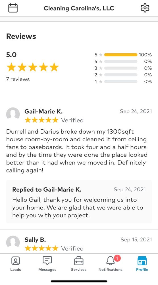 All Photos for Cleaning Carolina’s LLC in Greensboro, NC