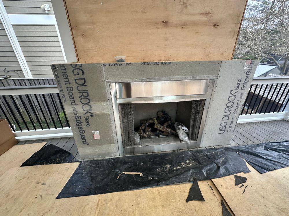 Stone veneer  for Matteo Hardscapes in Towson,  MD