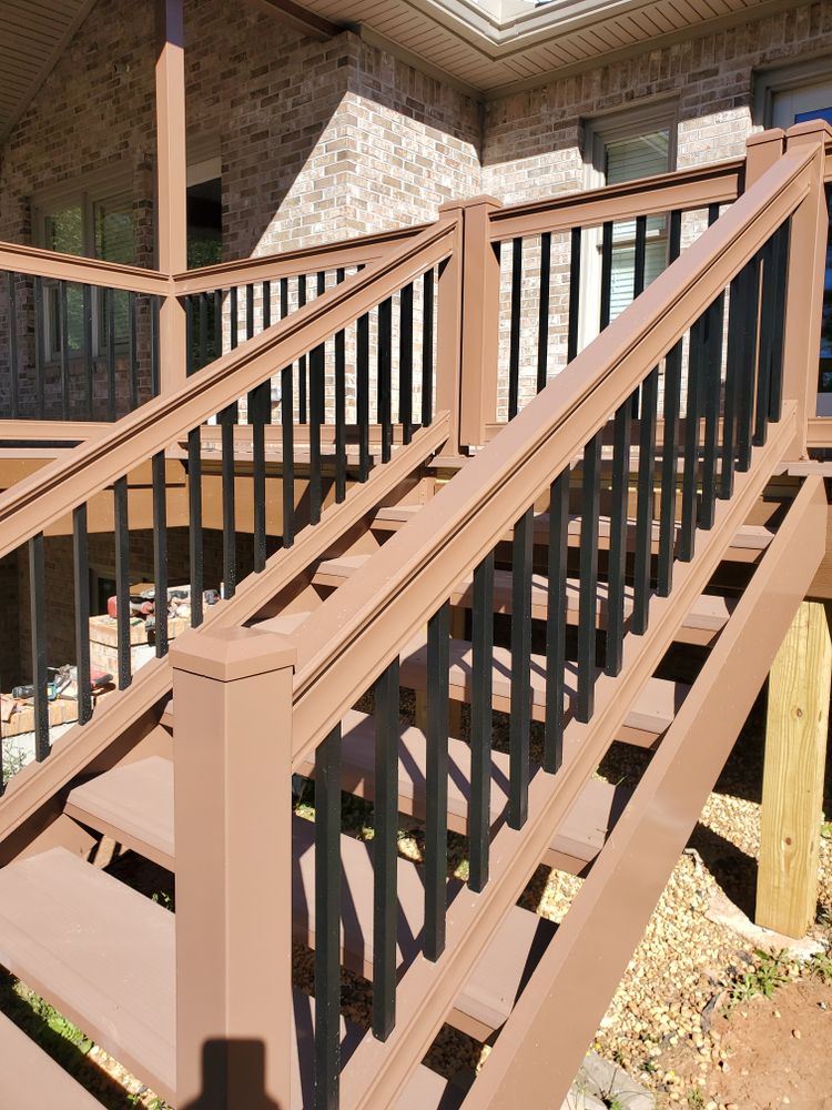 Aluminum Composite Porches and Decks  for Emfinger Custom Builders LLC in Pine Mountain, GA