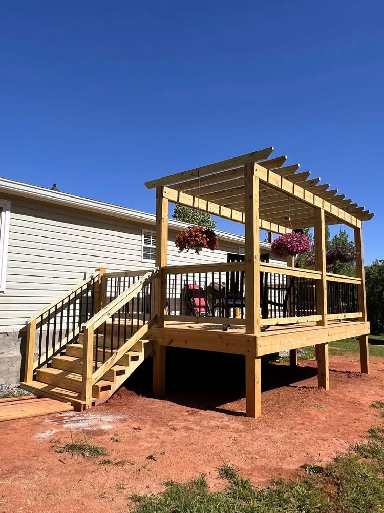 Transform your outdoor space with our expert Deck & Patio Installation services, offering customized designs, quality materials, and skilled craftsmanship to create the perfect retreat in your own backyard. for Cote Builders in Tryon, NC