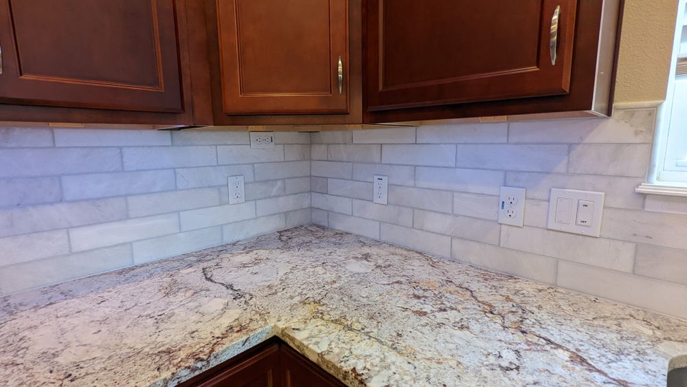 Kitchen Backsplash Tiling for Paul Dooley Stone and Tile Art in Orlando, FL