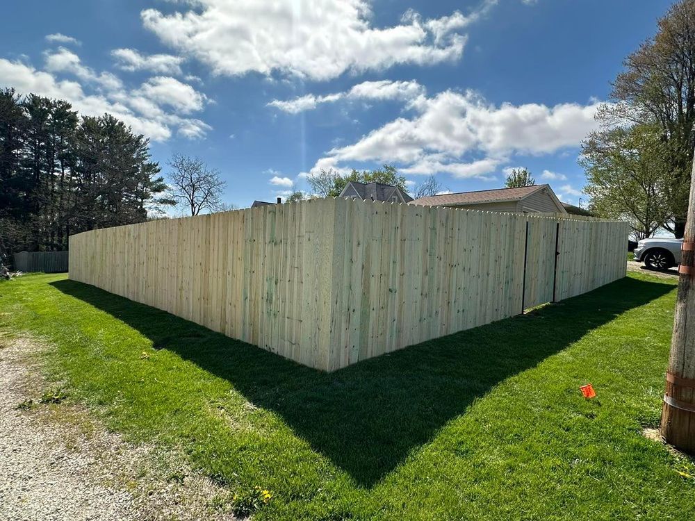 Fence Installation for Illinois Fence & outdoor co. in Kewanee, Illinois