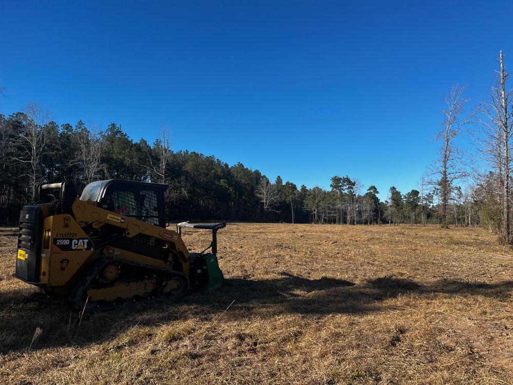 Our Mulching Tree Removal service efficiently clears unwanted trees, turning them into beneficial mulch. Ideal for homeowners looking to prepare land, reduce waste, and enrich soil while maintaining a clean environment. for Gonzales Construction in Picayune, MS