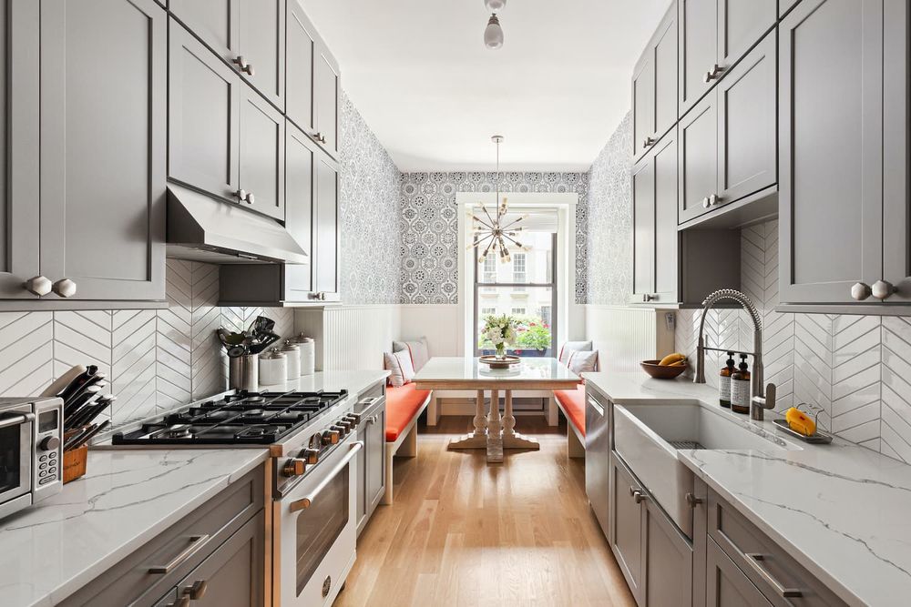Transform your kitchen with our professional backsplash tiling service, offering expert installation of stylish and durable tiles to enhance aesthetics and functionality while protecting walls from spills and splatters. for Super Tile & Stone Services in Mastic, NY