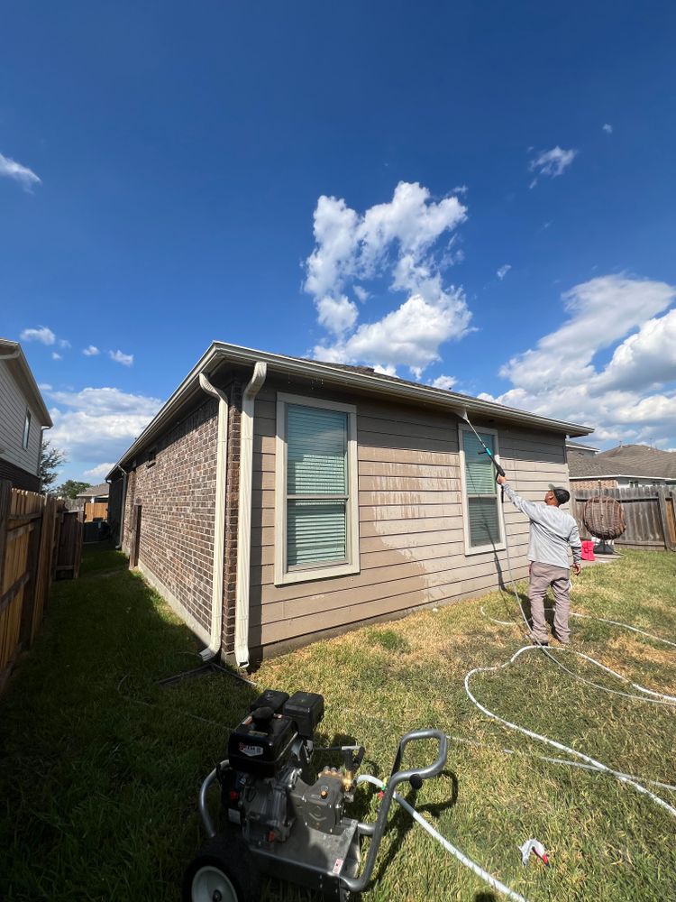 Our power washing service removes dirt, mold, algae, and stains from your home’s exterior surfaces, restoring curb appeal while helping protect siding, driveways, decks, and walkways from buildup. for A&N Painting And Renovations in Houston, TX