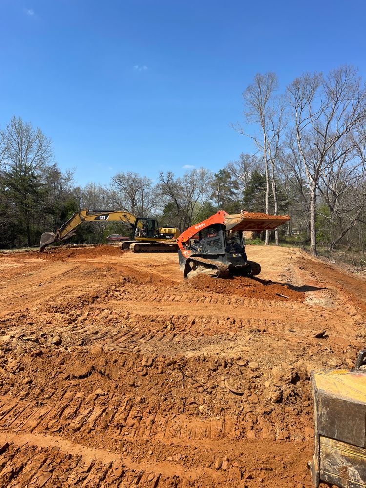 Mayo Rd project shop pad for Maness Trucking & Excavation in Lexington, TN
