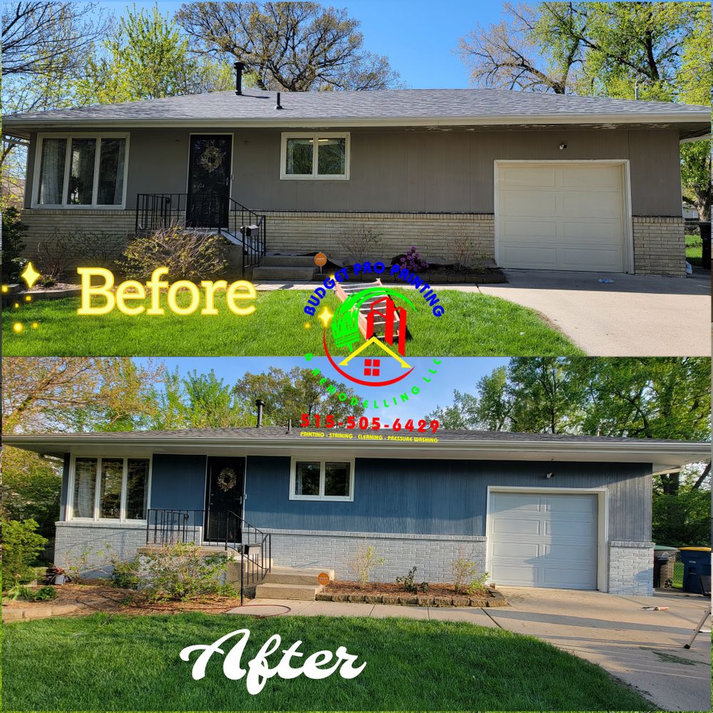 Exterior Painting for Budget Pro Painting & Remodeling LLC  in Des Moines, IA
