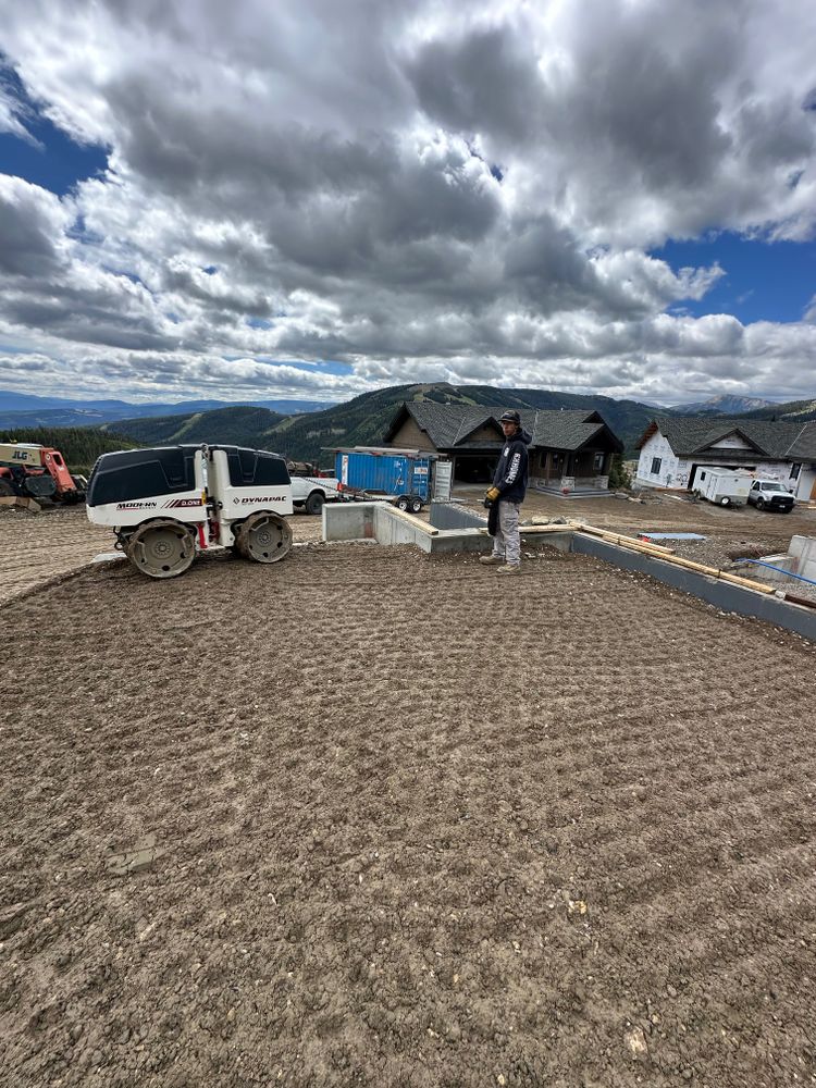 Dirt Work for R&H Homes in Bozeman, MT
