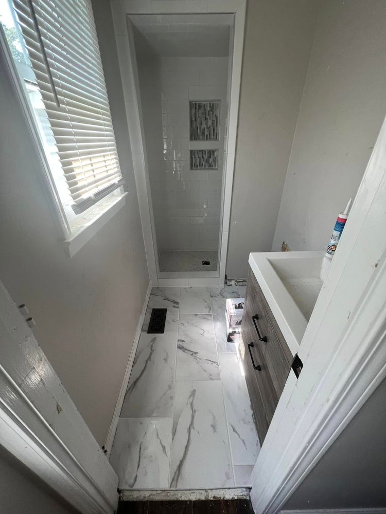 Tiling for Novo Tile Co. in Lillington, NC