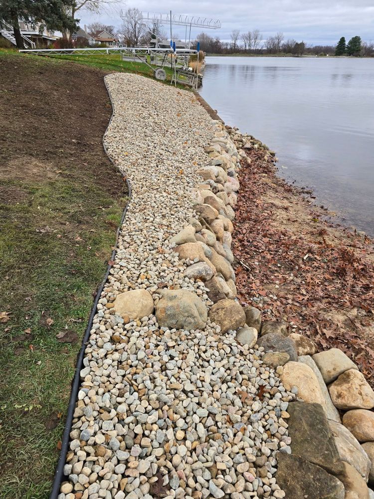 Hardscaping for Michiana Boulders Landscaping & Excavating in Union, MI