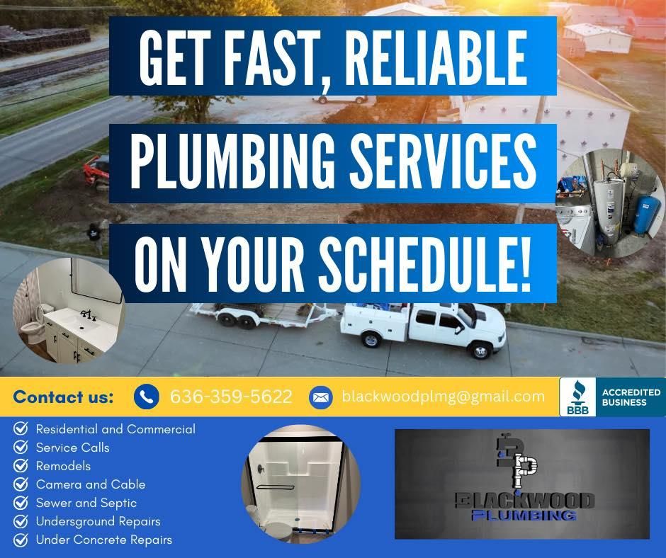 All Photos for Blackwood Plumbing LLC in Warrenton, MO