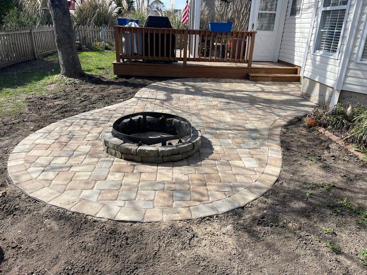 Hardscaping for Bianchi Business Development in Southport, NC