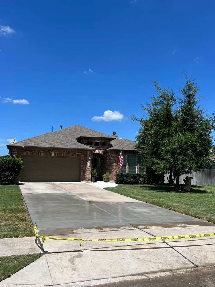 Residential Concrete for AJ’s Concrete in Hutto, TX