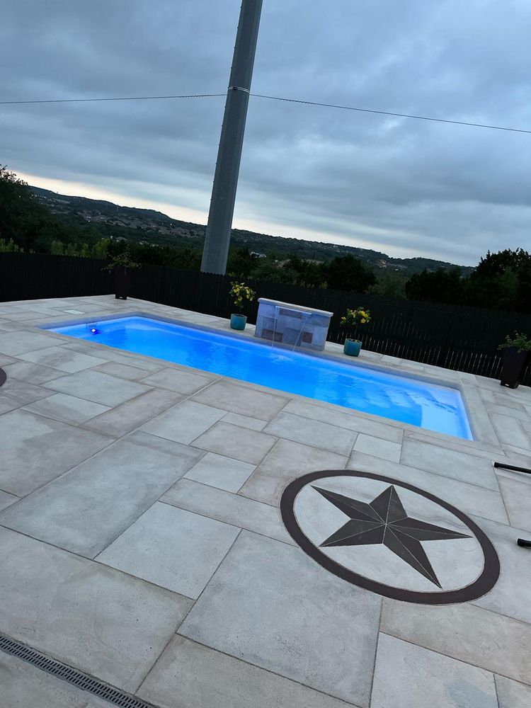 Fiberglass Pool for UBER FORCE in San Antonio, TX