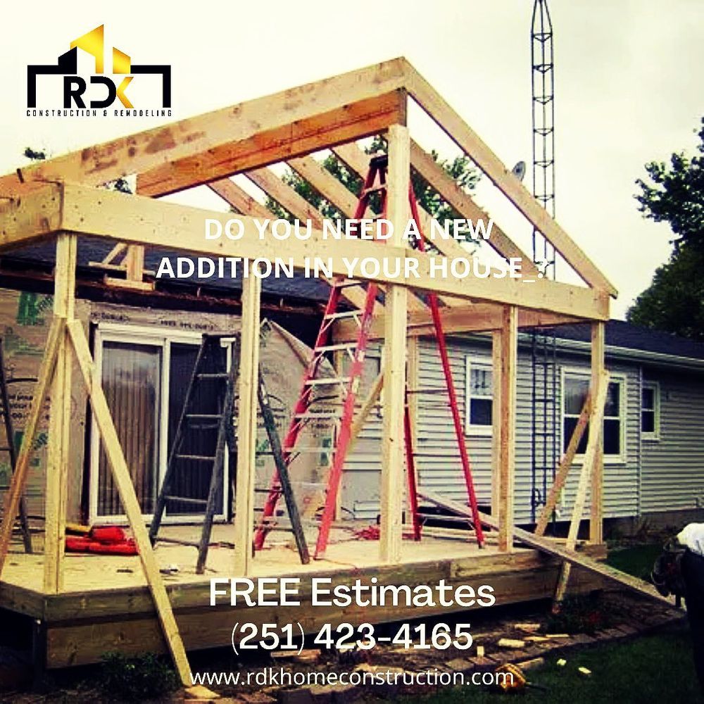 Construction & Remodeling for RDK Construction LLC in Mobile, AL