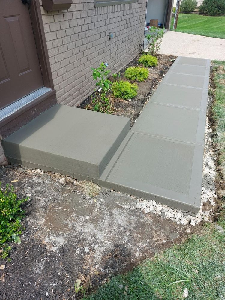 "Our Sidewalk Installation service offers homeowners a hassle-free solution to enhance their property with durable and professionally crafted concrete walkways, ensuring safe and stylish pedestrian access. for Mid Ohio Concrete in Pickerington, OH