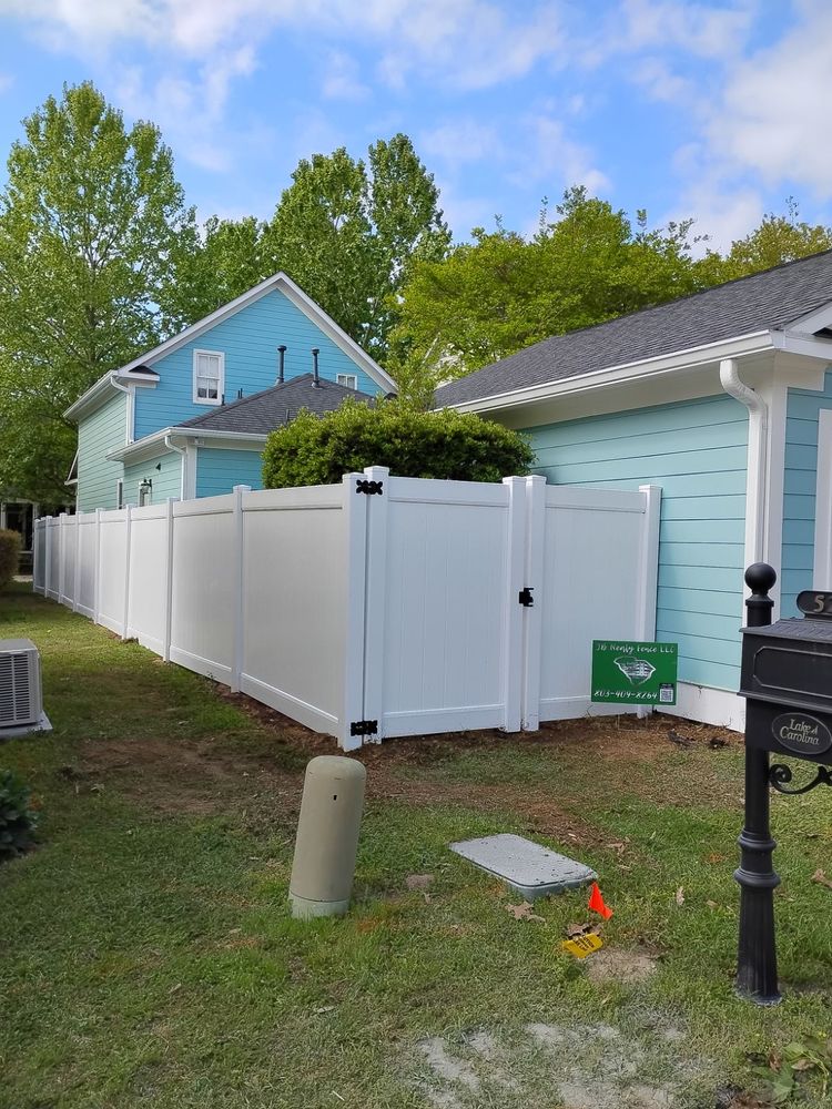 Vinyl fence  for JB Nealy Fence in Elgin, SC