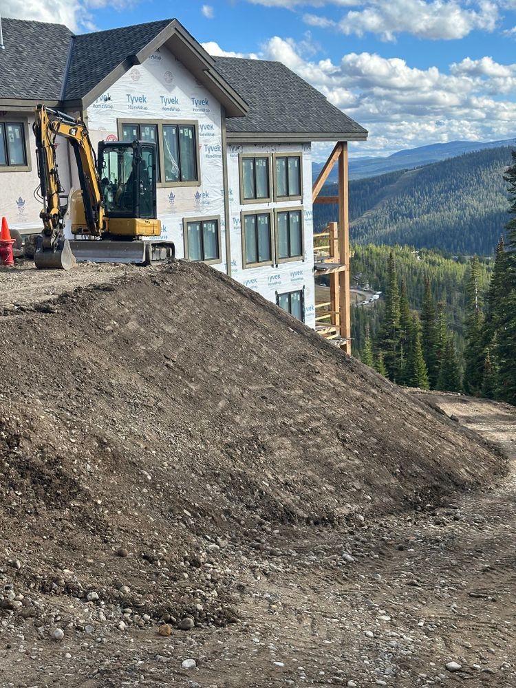 Dirt Work for R&H Homes in Bozeman, MT