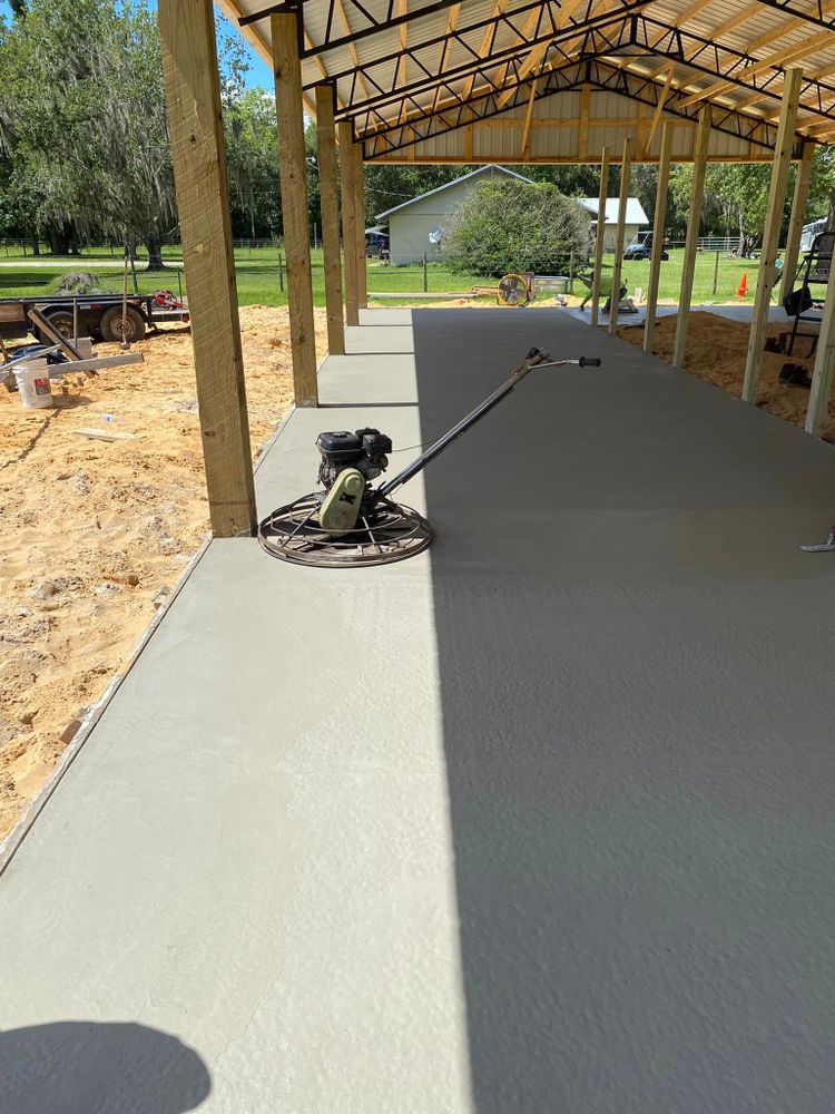 Concrete work for J&G Concrete and Layout LLC in Frostproof, FL