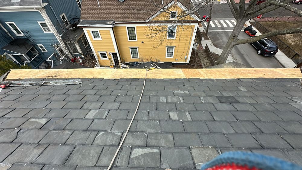 Slate Roofing repairs and replacements for All For U Roofing & Masonry in Boston, MA