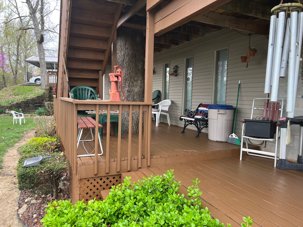 Deck Staining for Mike's Custom Painting in Kissee Mills, MO