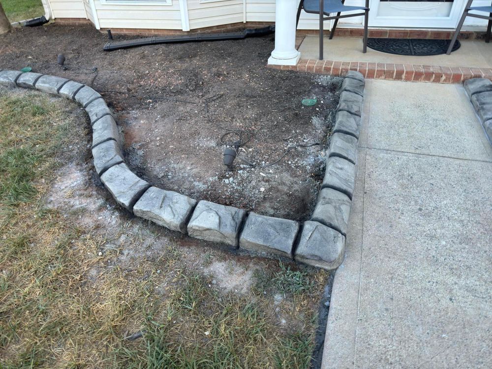 Landscape Curbing, Decorative Border Systems, Concrete Curbing Replacement for Streamline Borders, LLC in Indian trail, NC