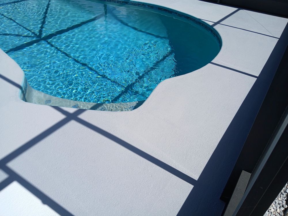 Revitalize your pool area with our professional Pool Deck Painting service, providing a fresh, durable finish that enhances beauty and safety while increasing longevity for an inviting outdoor oasis. for Bradley Bradshaw Painting in Christmas, FL