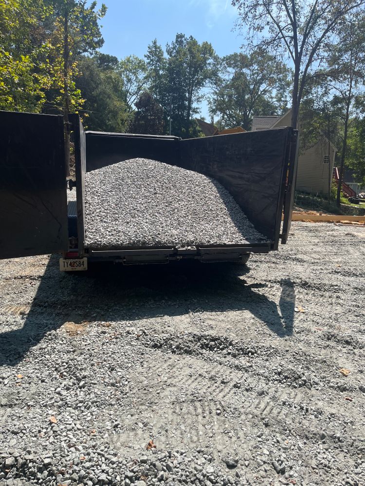 Our Material Drop Off service provides fast, reliable landscaping and construction material delivery near you. Whether you need dirt, gravel, stone, mulch, sand, or bricks, we deliver directly to your job site—saving you time, labor, and fuel. for Southern Solutions in Snellville, GA