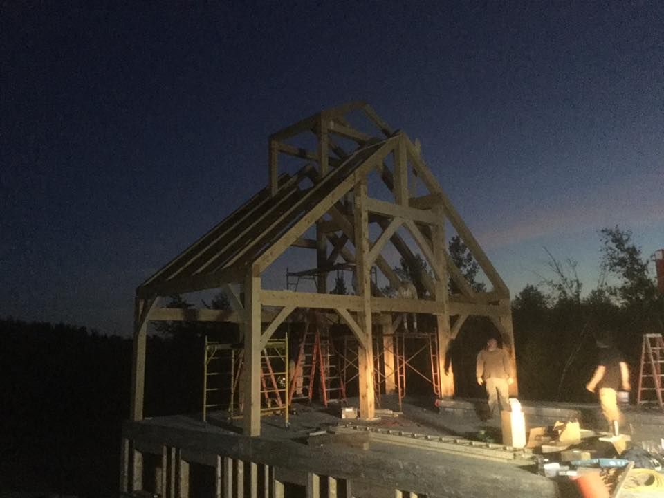 Exterior Renovations for Dresser Timber Frames in Dedham, ME