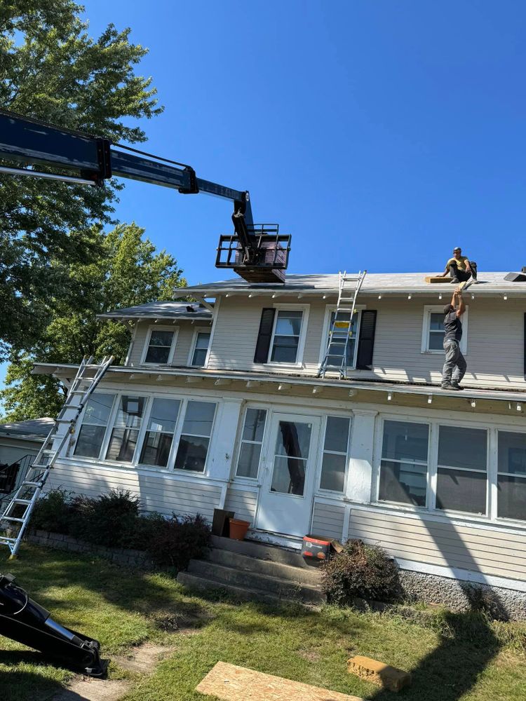 In addition to our roof repair and replacement services, we also offer gutter cleaning, siding installation, and exterior painting to provide comprehensive home improvement solutions for homeowners looking to enhance their property. for KL Roofing & Construction LLC  in Leon, IA
