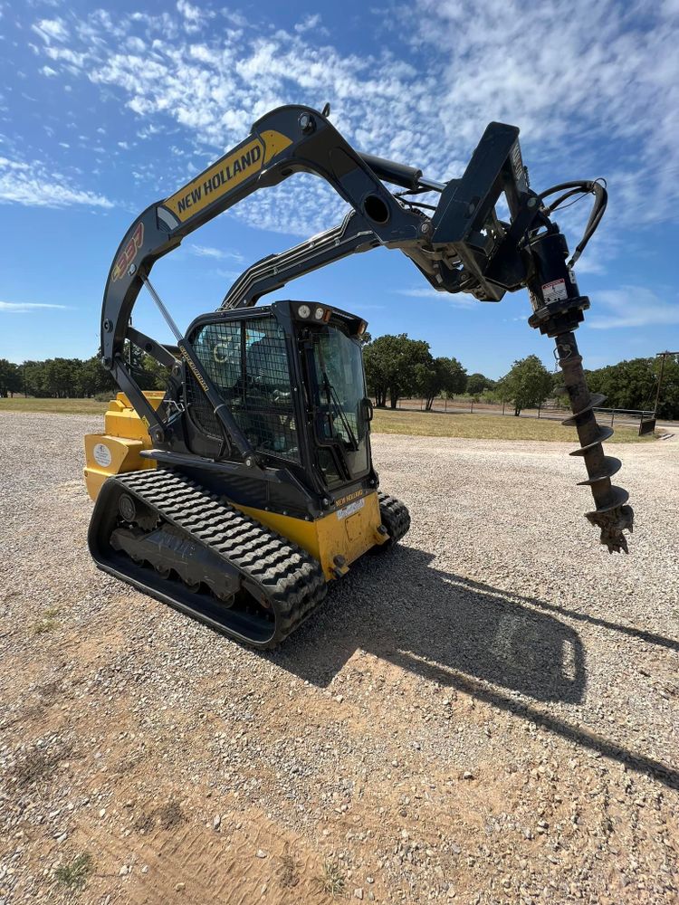 Our Post Holes service efficiently and accurately excavates holes for fence posts, signs, or structures on your cleared land, ensuring precise placement and optimal stability for your desired project. for D&D Custom Services in Jacksboro,  TX