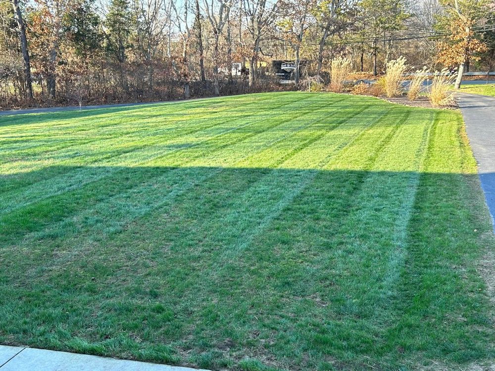 Mowing for Jose & Sons Landscaping in New Bedford, MA