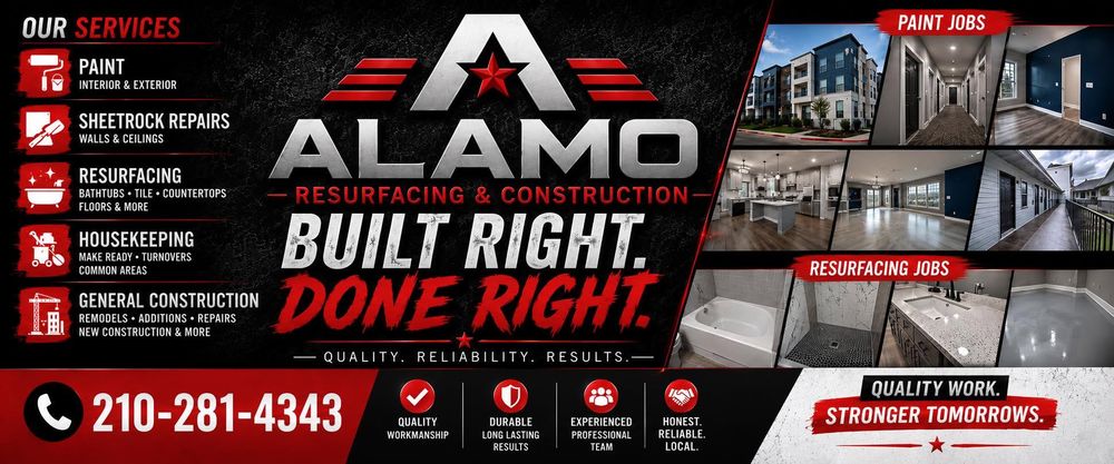 All Photos for Alamo Resurfacing and Construction   in San Antonio, TX