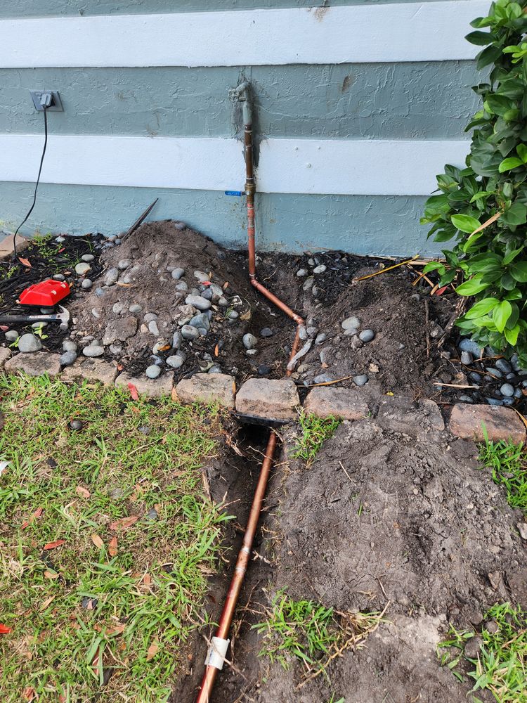 Domestic water line repipes for Jet plumbing and drain cleaning in Hollywood, FL