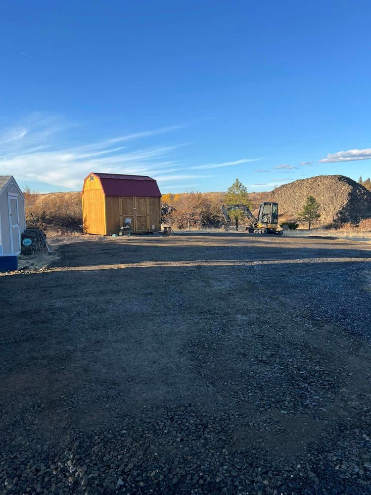 Grade work for Seymour Excavating in Omak, WA