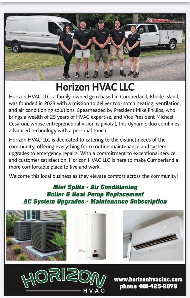 HORIZON HVAC team in Cumberland, RI - people or person