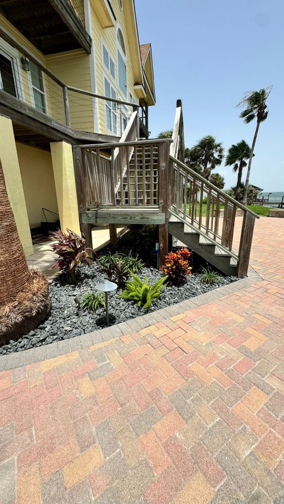 Enhance your home's beauty with our professional landscape installation services, including expert mulch installation, to create a vibrant and sustainable outdoor space that you'll love. for CRM Palm & Landscaping in Rockport, TX