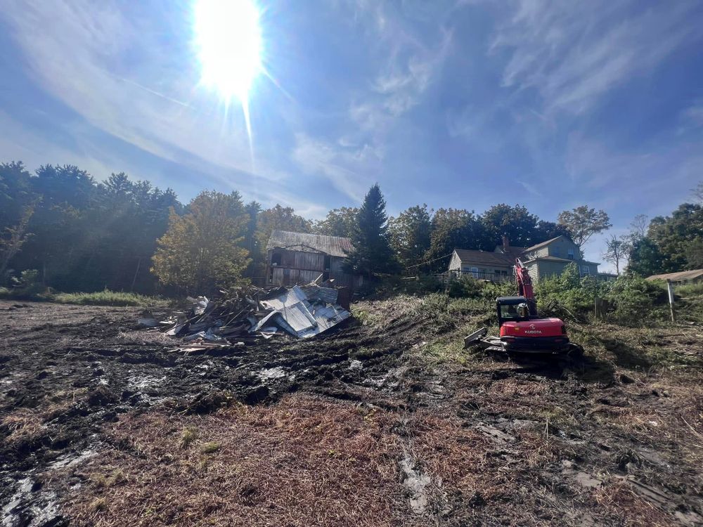 Our Land Clearing & Demolition service efficiently prepares your site by removing unwanted vegetation and structures, ensuring a clean slate for safe and successful construction or landscaping projects. for Bradleyworx in Troy, NH