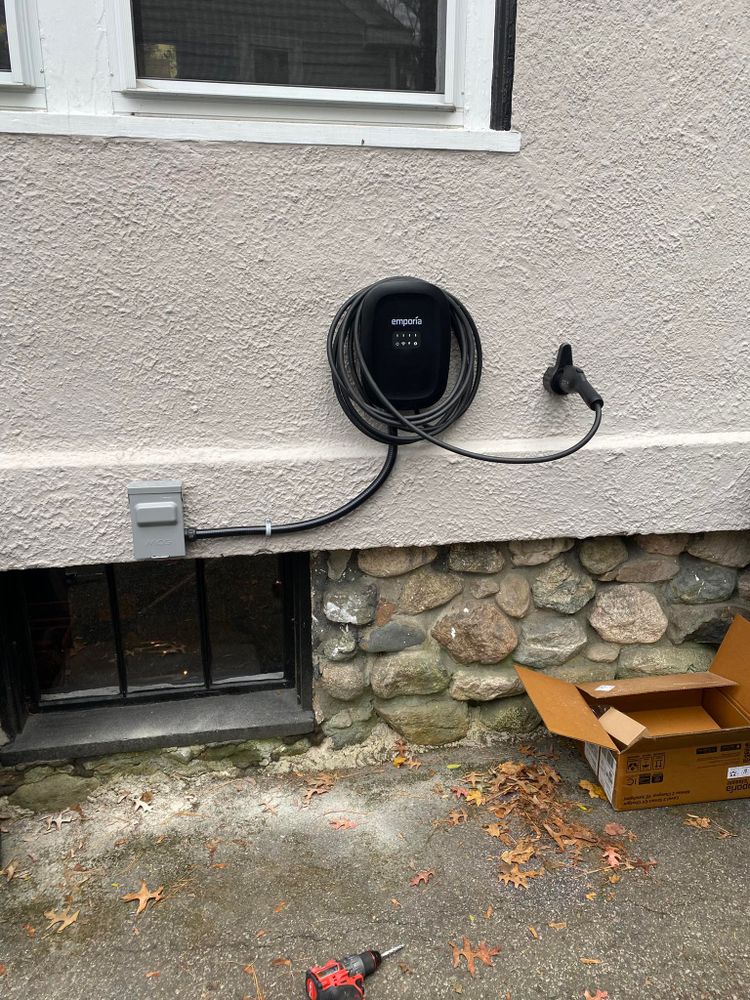 Our professional electricians offer efficient and reliable EV charger installation services, ensuring easy home charging for your electric vehicle with safety and convenience as top priorities. for GT Gamble Electric in South Shore, MA