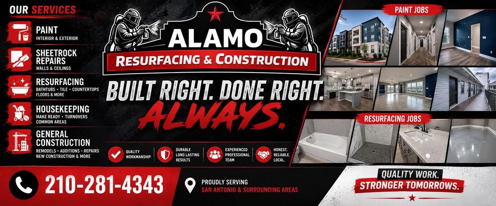 All Photos for Alamo Resurfacing and Construction   in San Antonio, TX