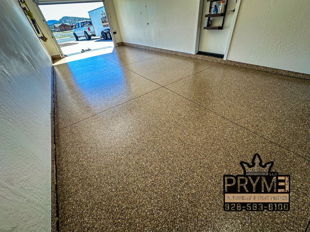 Polyaspartic & Epoxy Garages for PRYME EPOXY LLC in Mayer, AZ