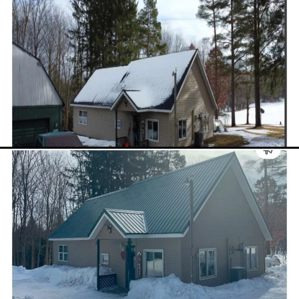 Before and after for RFK Contracting in Wolcott, NY