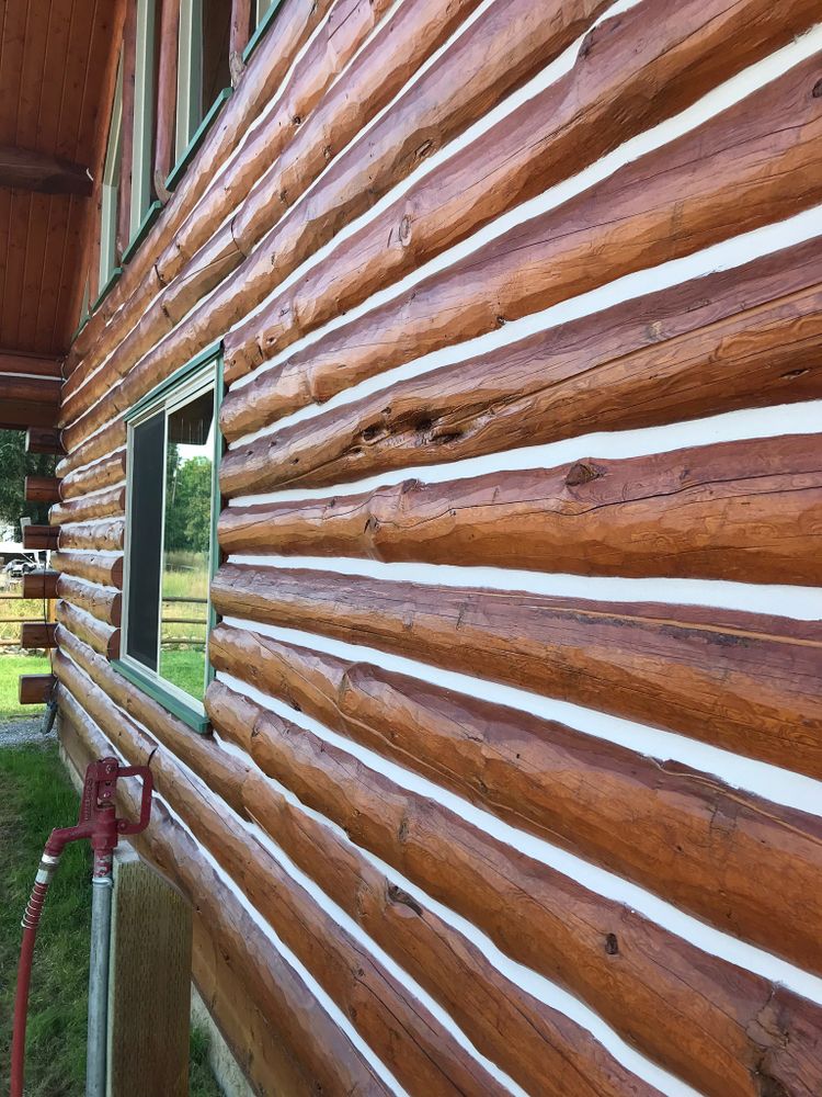 Log Home Chinking for Chewelah Painting in Spokane, WA