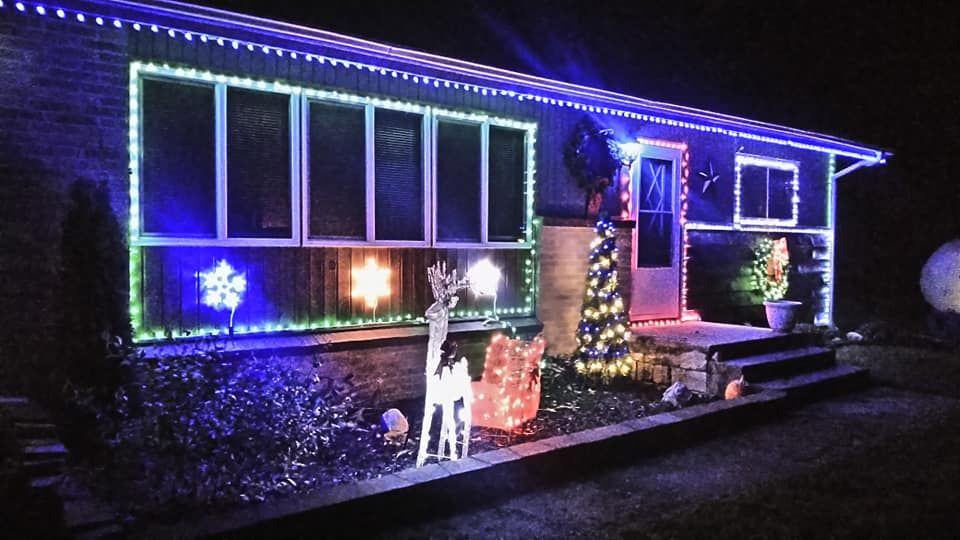 Holiday Lighting for LLS Property Solutions in Big Rapids, MI