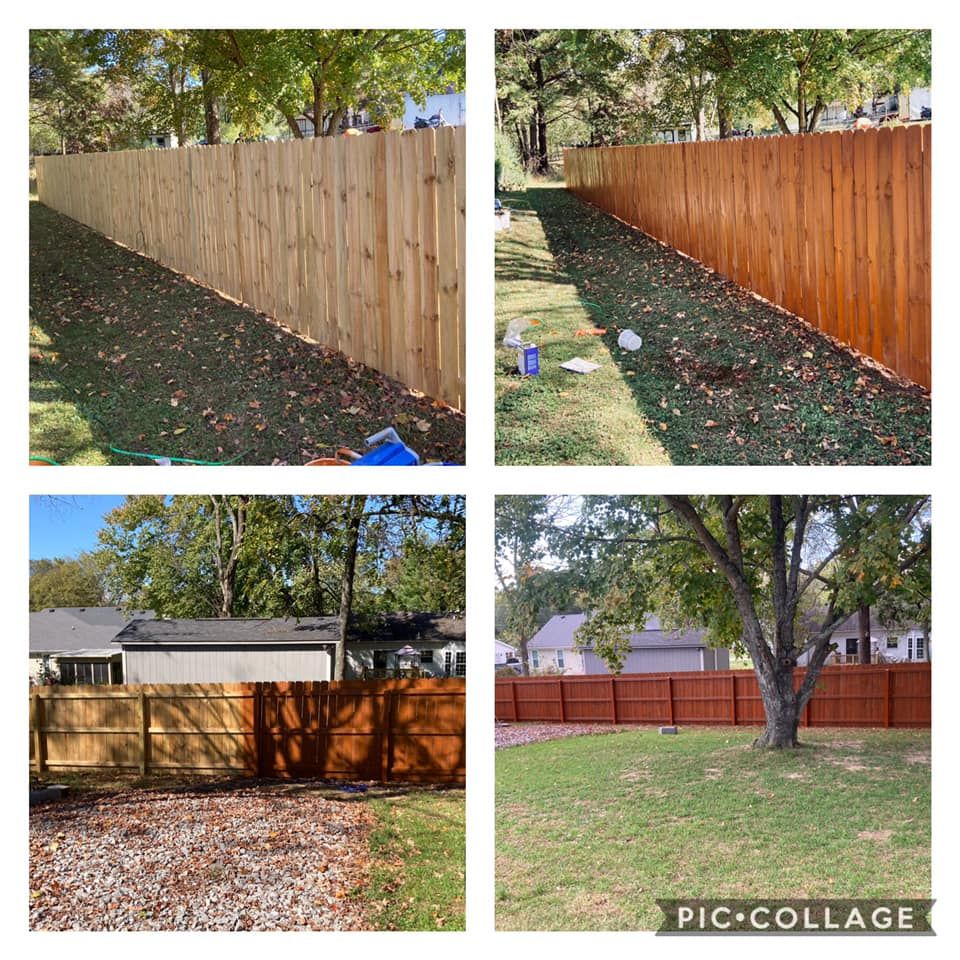 Fence Washing and Finishing for Rowe's Pro Wash & Exterior Cleaning in Cumberland County, TN
