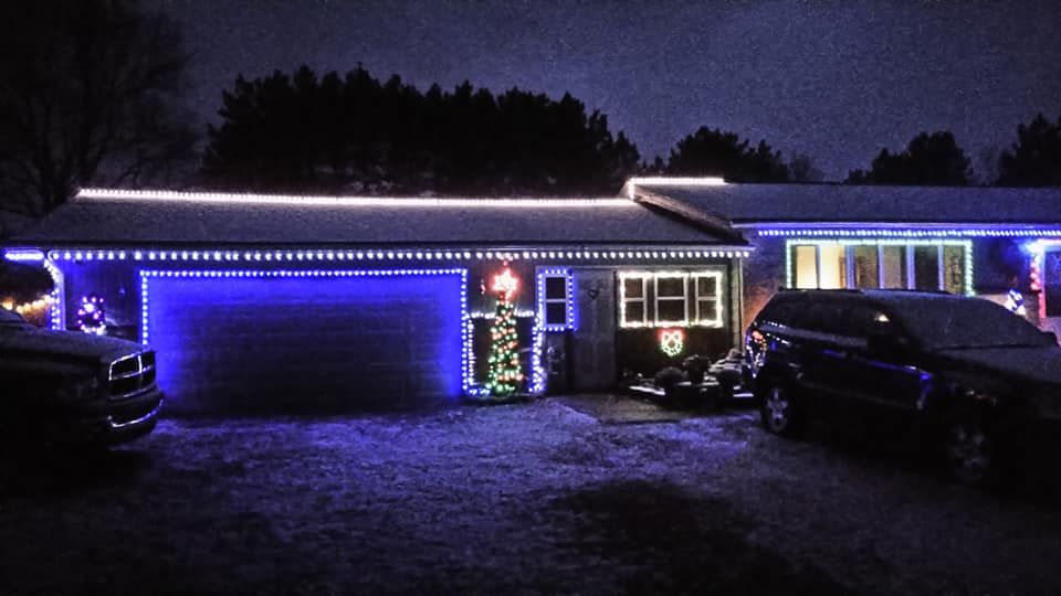 Holiday Lighting for LLS Property Solutions in Big Rapids, MI