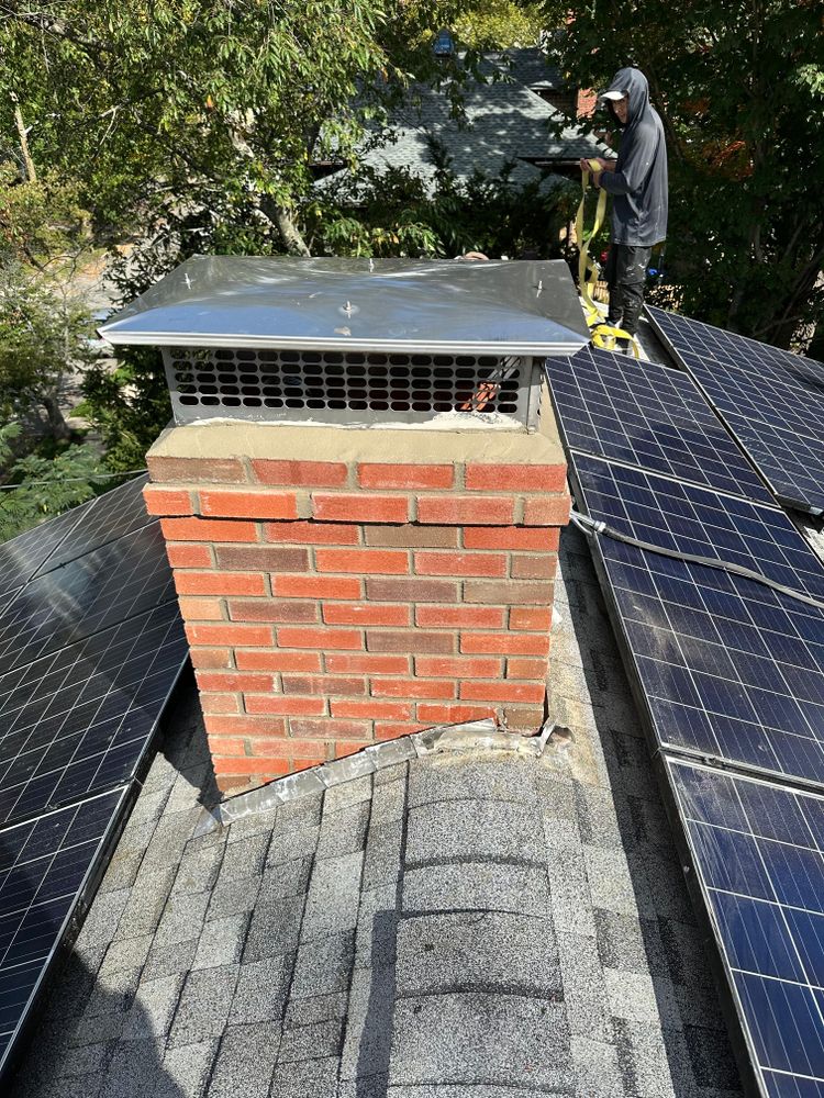 Chimney photos from restoration to new builds for All For U Roofing & Masonry in Boston, MA