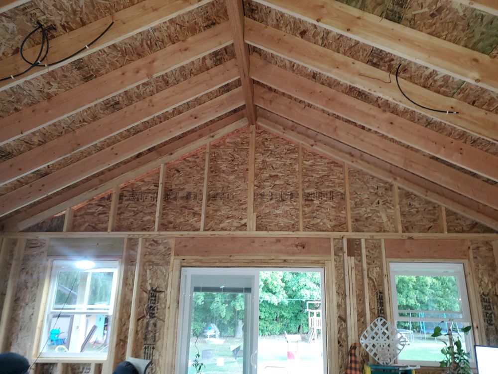 Our expert framing service includes precise craftsmanship to enhance structural integrity, complemented by our reliable fence installation service, ensuring a secure and beautifully finished property for your peace of mind and satisfaction. for K.O. Construction & Remodeling in Washington, IL