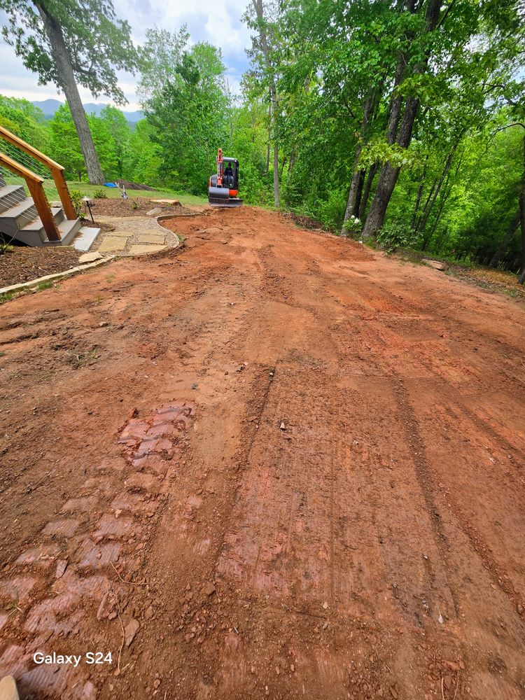 Sod installation  for C4 TrueVision Renovations in Asheville, NC