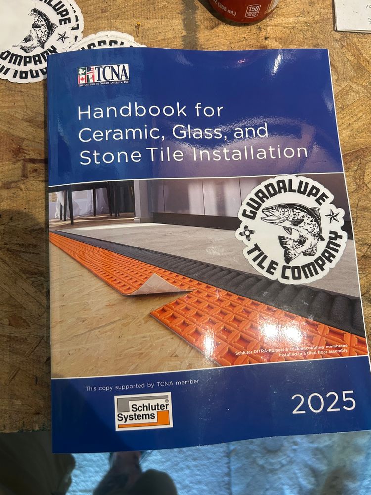 Certifications & Training for Guadalupe Tile Company in New Braunfels, TX